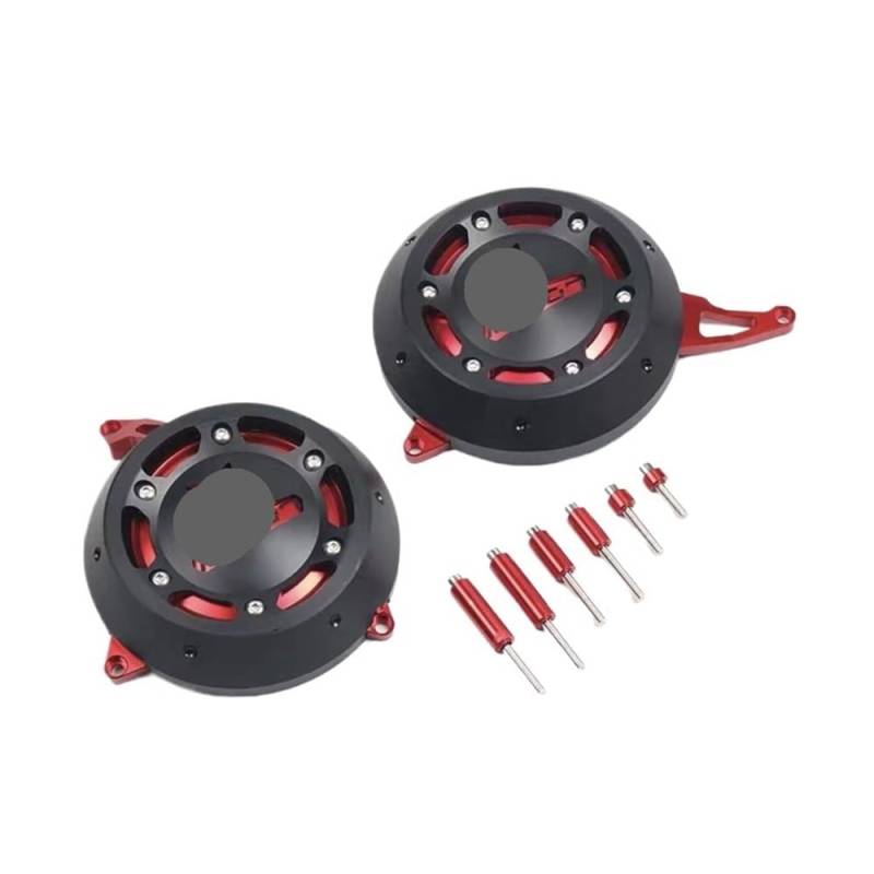 AXCAR Für Mt-07 Für MT07 2014 2015 2016 2017 2018 2019 2020 Motorrad Motor Stator Haube Motor Schutz Abdeckung Anti-Drop Schutz Motorgehäuse Stator(Red) von AXCAR