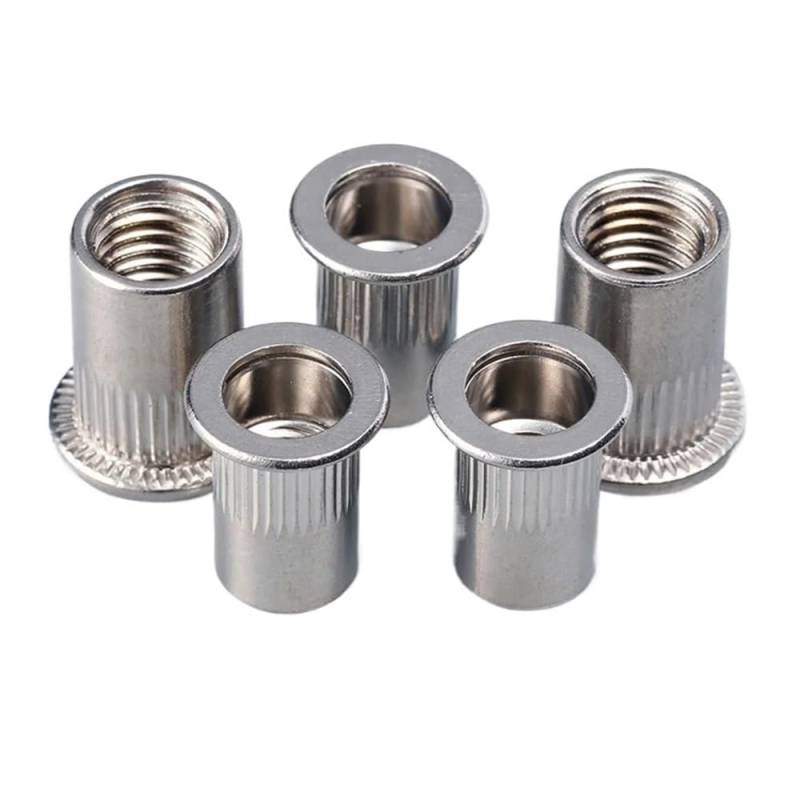 AXCAR M3 M4 M5 M6 M8 M10 M12 304 Elstahl Flachmuttern Streifenmutter Motorradschrauben Schraubensatz Motorrad Bolzen(M6X15 (10pcs)) von AXCAR