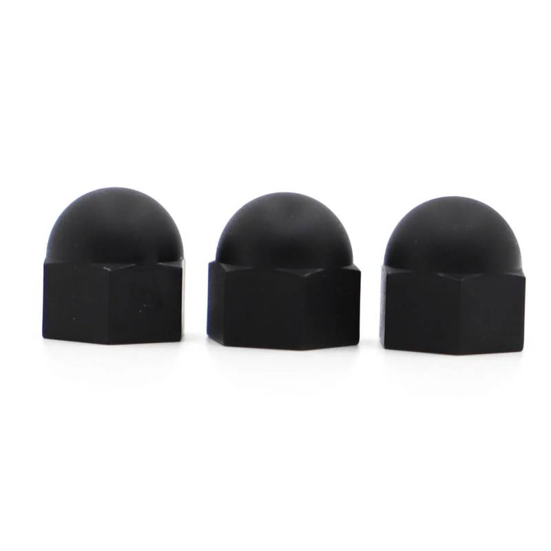 AXCAR M3 M4 M5 M6 M8 M10 M12 Hutmuttern Kunststoff Korative Abckmutter Motorrad Bolzen(M6 20pcs) von AXCAR