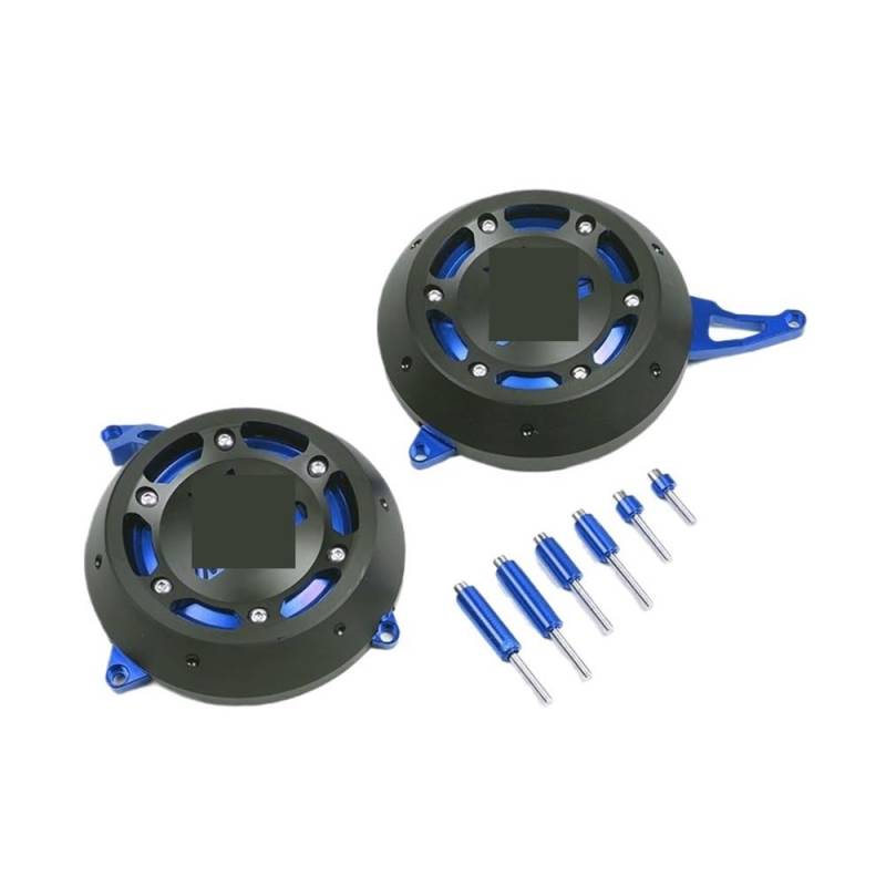 AXCAR Motorcycl Motor Stator Starter Abdeckung Rahmen Slider Protector Für Mt-07 Für MT07 Für FZ07 Für MT 07 2014-2020 Motorgehäuse Stator(Blue) von AXCAR