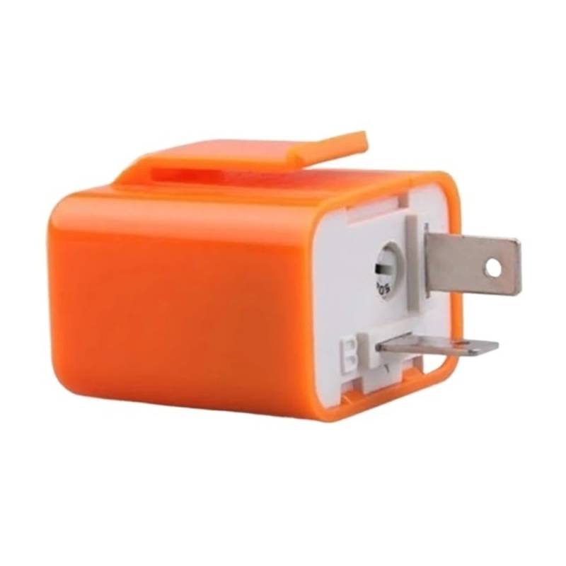 AXCAR Motorrad 2 Pin Einstellbare Motorrad Relais Relais(Orange) von AXCAR
