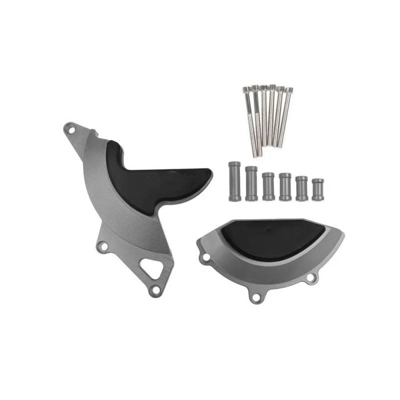 AXCAR Motorrad Links Und Righ Motor Stator Starter Abdeckung Rahmen Slider Protector Für CB650R Für Cb 650R 2019 2020 2021 2022 2023 Motorgehäuse Stator(Gray-CB650R) von AXCAR