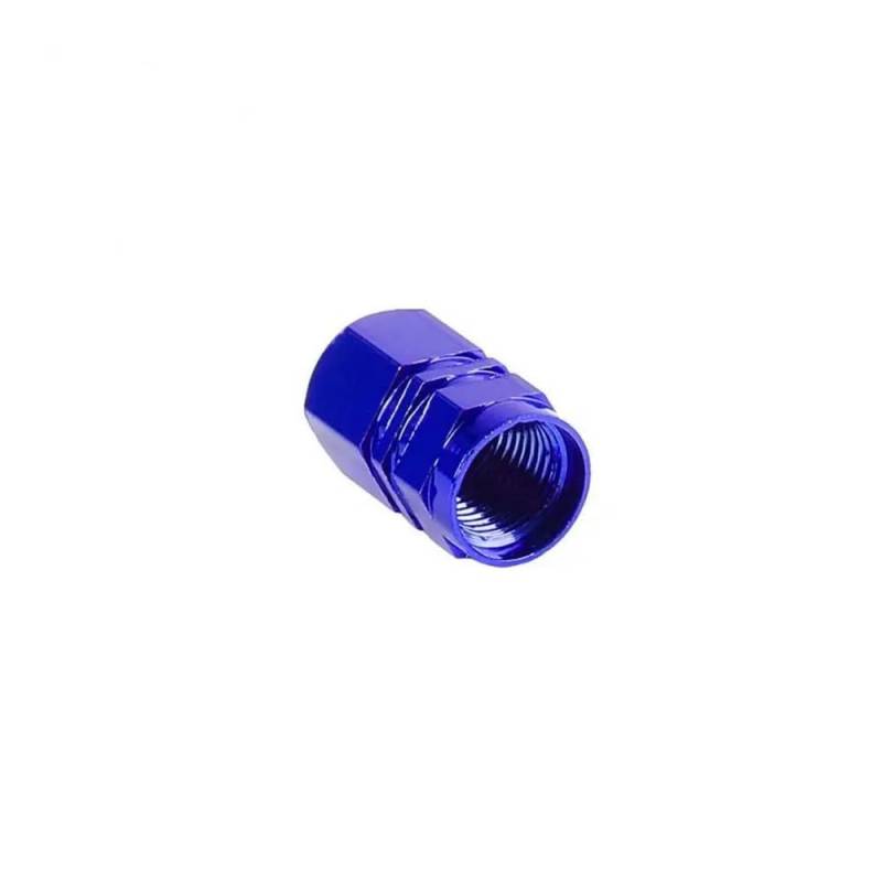 AXCAR Motorrad Rad Reifen Reifen Aluminium Legierung Ventilkappen Vorbau Abckung Sechseckige Reifen Rad Ventilkappen Motorrad Bolzen(Blue) von AXCAR