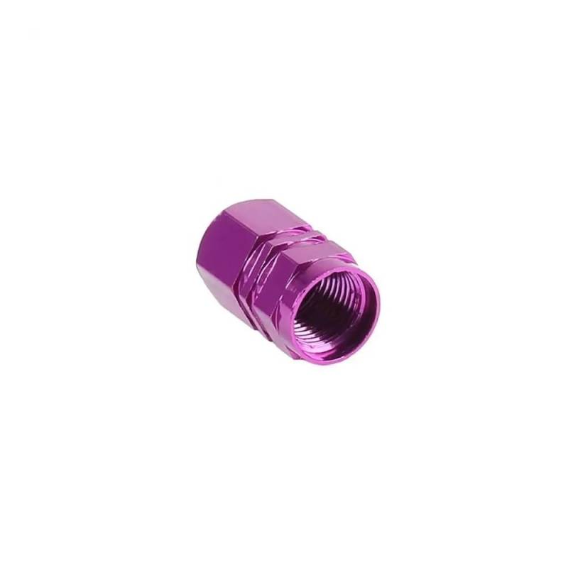 AXCAR Motorrad Rad Reifen Reifen Aluminiumlegierung Ventilkappen Vorbau Abckung Sechseckige Reifen Rad Ventilkappen Motorrad Bolzen(Purple) von AXCAR