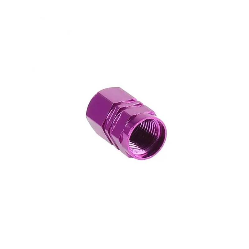 AXCAR Motorrad Rad Reifen Reifen Aluminiumlegierung Ventilkappen Vorbau Abckung Sechseckige Reifen Rad Ventilkappen Motorrad Bolzen(Purple) von AXCAR