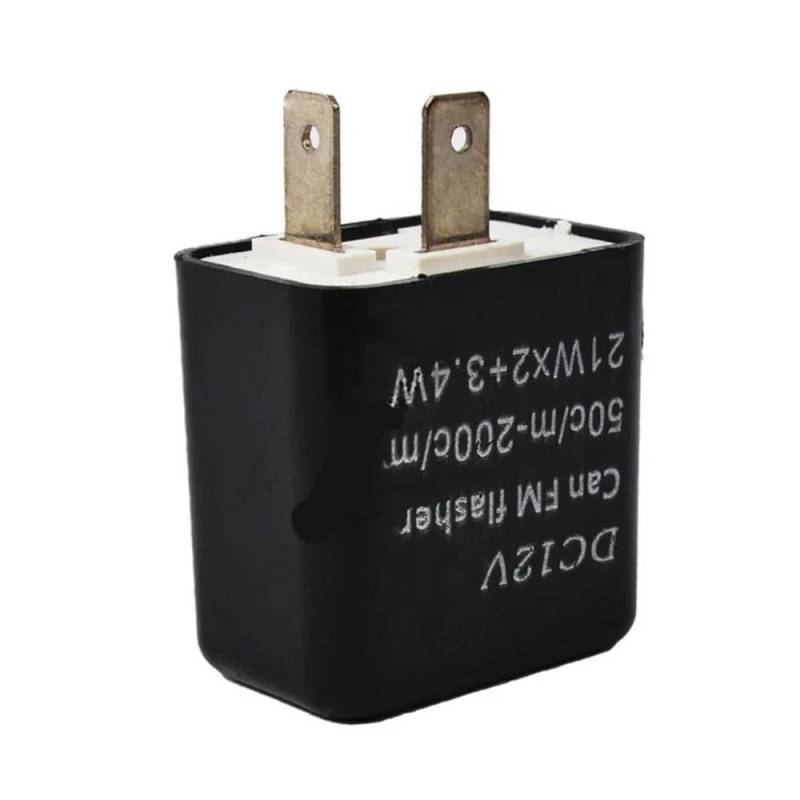 AXCAR Motorrad-Turn-Universal-12-V-2-Pin-Relais Einstellbares Relais-Zubehör von AXCAR