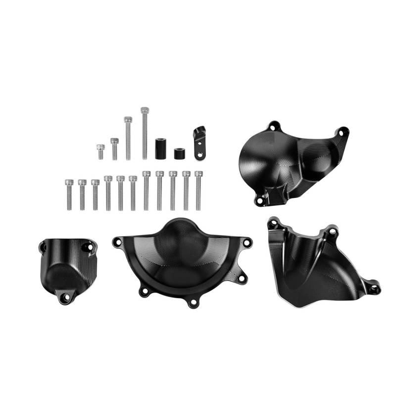 AXCAR Motorstatorabdeckungssatz Gehäuseschutz Slider Protector Motorrad Für S1000XR Für S1000 XR RR Für S1000RR 2019-2023 Motorgehäuse Stator(Black) von AXCAR