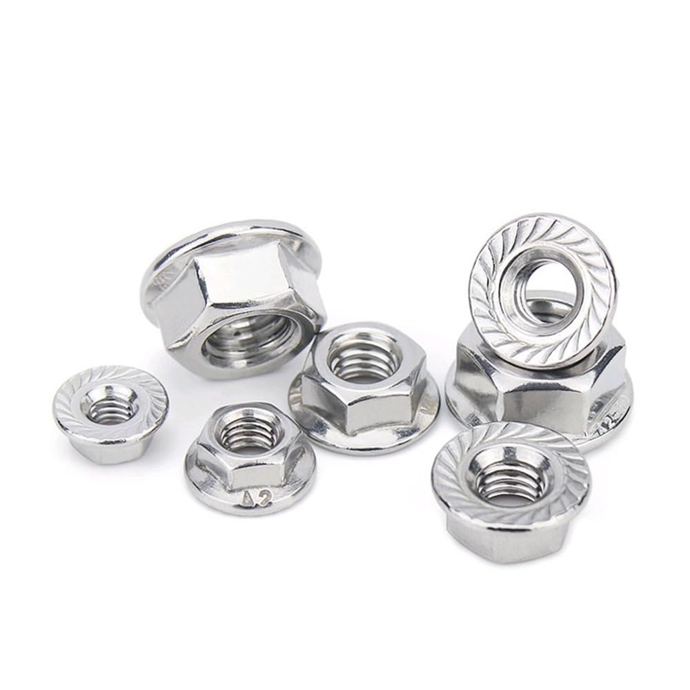 AXCAR Sechskantmutter 304 Edelstahl M3 M4 M5 M6 M8 M10 M20 Mutter Motorrad Bolzen(M10(10pcs)) von AXCAR