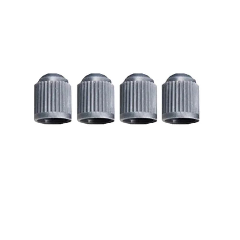 AXCAR Universal-Ventilkappe Aus Kunststoff Rad-Reifen-Luftvorbau-Abckung Staub-Reifen-Ventilkappen Für Auto Und Motorrad Motorrad Bolzen(Grey 4pcs) von AXCAR