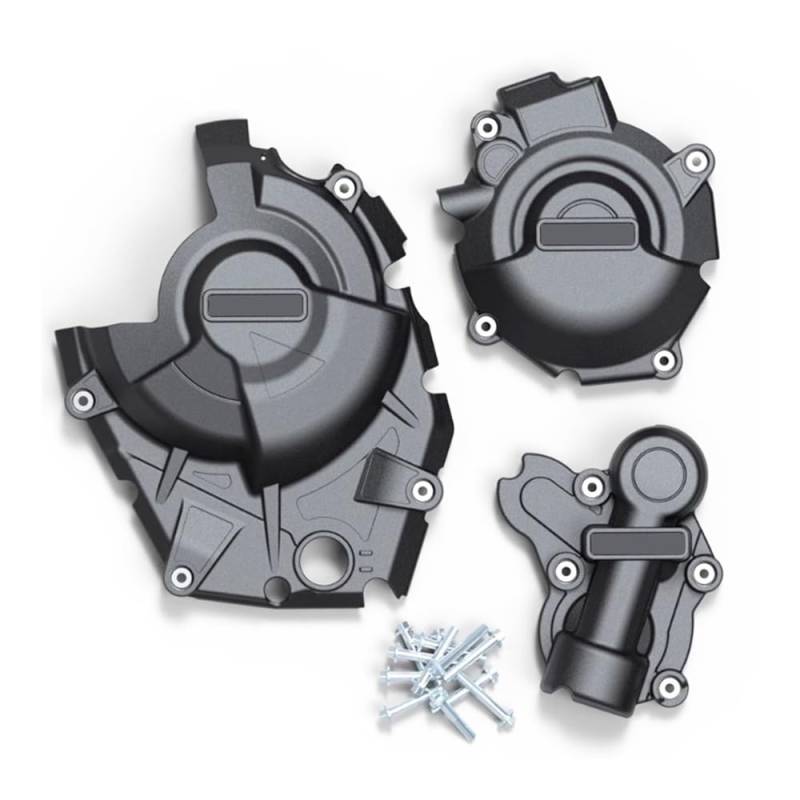 Für GSX-8S Für GSX-8R ABS Für GSX 8S 8R 2023-2025 Motorradzubehör Motorstatorgehäuseabdeckungen Schutzkits Motorgehäuse Stator(Black) von AXCAR