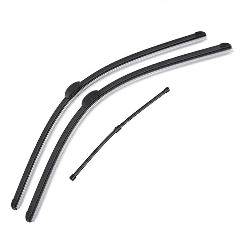 AXCDEVFC Front-Scheibenwischer Kompatibel Mit Porsche Für Cayenne Für MK2 2011 2012 2013 2014 2015 2016 2017 Scheibenwischerblätter-Set Vorne Und Hinten, 26Zoll + 26Zoll + 14Zoll von AXCDEVFC