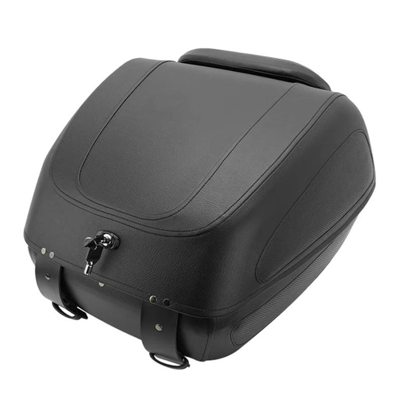 AXCDEVFC Motorrad Gepäcktasche Kompatibel Mit, 1 Stück, Motorradhelmbox, Oberes Heck, Hinteres Gepäck, Werkzeugkoffer Mit Schloss, Aufbewahrungstasche Für Werkzeuge, Hecktasche von AXCDEVFC