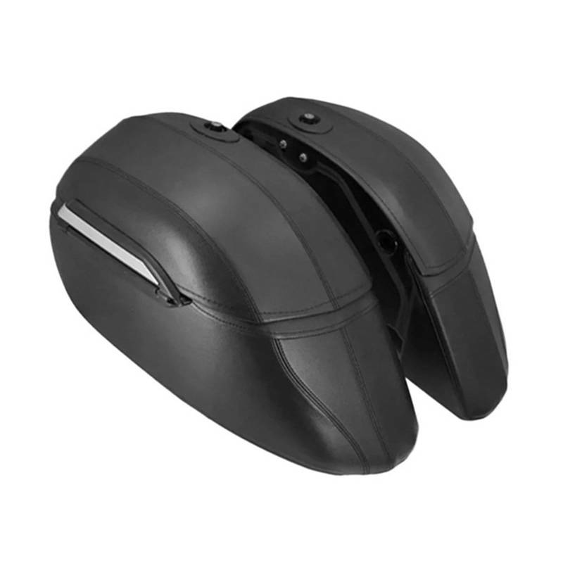 AXCDEVFC Motorrad Gepäcktasche Kompatibel Mit Victory Für Judge Für Vegas Für Gunner, 2-teiliges Motorrad-Satteltaschen-Set, Hartschalenkoffer, Seitentasche, Kofferraum-Gepäckhalterungs-Set von AXCDEVFC