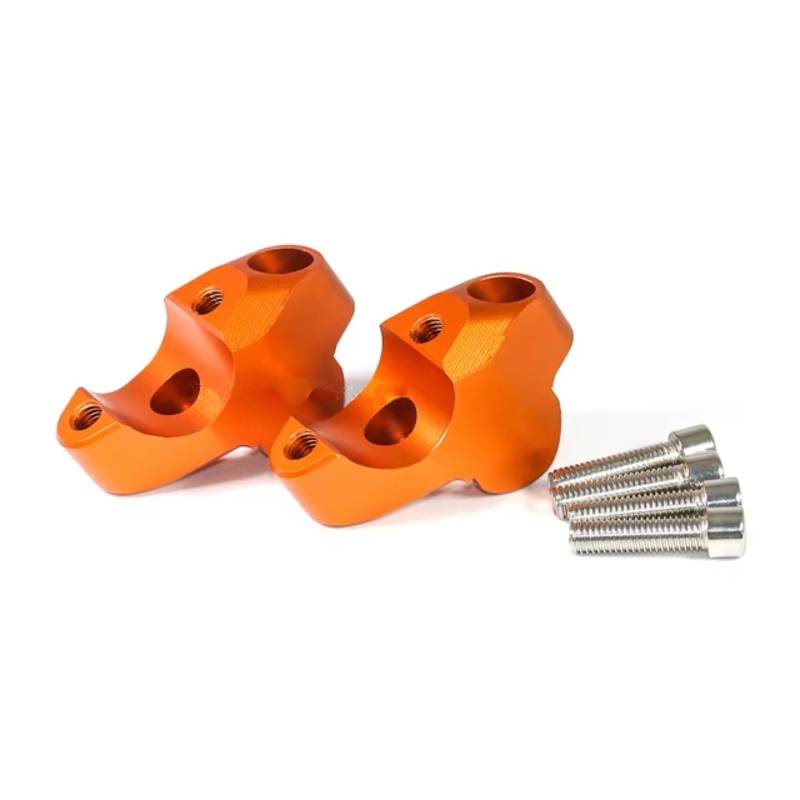 AXCDEVFC Motorrad Lenkererhöhung Für 1050 Für Adventure 2013 2014 2015 2016 Motorrad Lenker Riser Drag Griff Bar Clamp Verlängern Adapter Motorrad Lenker Halterung Klemme Heber(Orange) von AXCDEVFC
