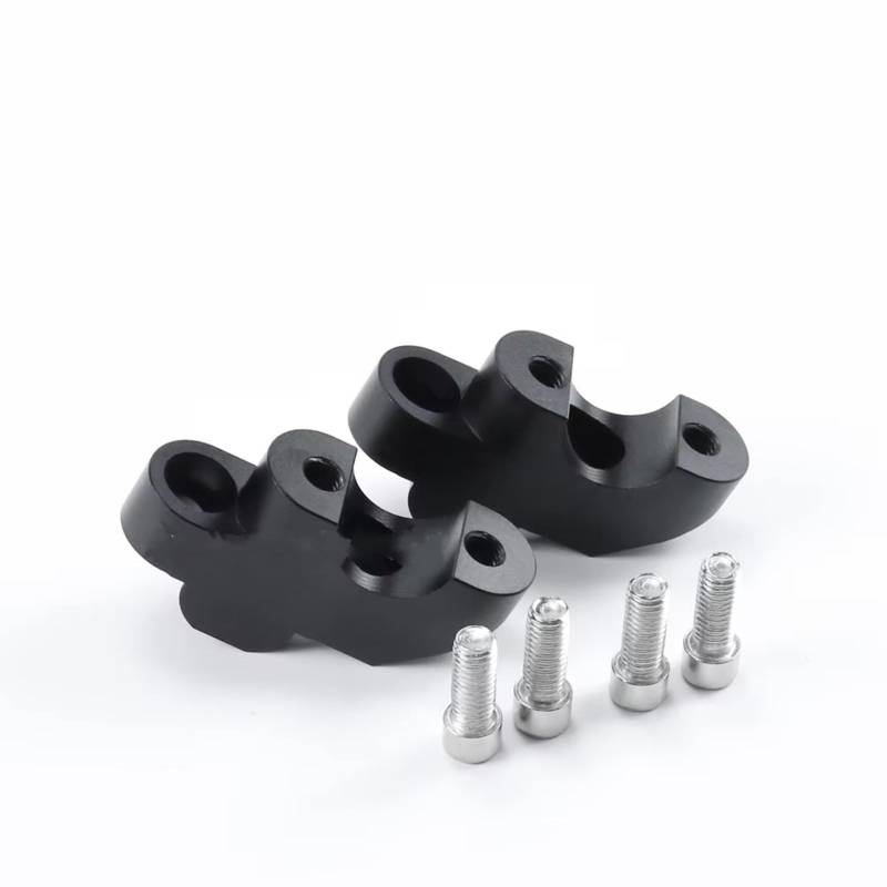 AXCDEVFC Motorrad Lenkererhöhung Für CB750 Für Hornet 2023 2024 Motorrad Lenker Riser Erhöhung Klemme Zubehör Lenker Riser Klemmen Motorrad Bar Riser Adapter(Black) von AXCDEVFC
