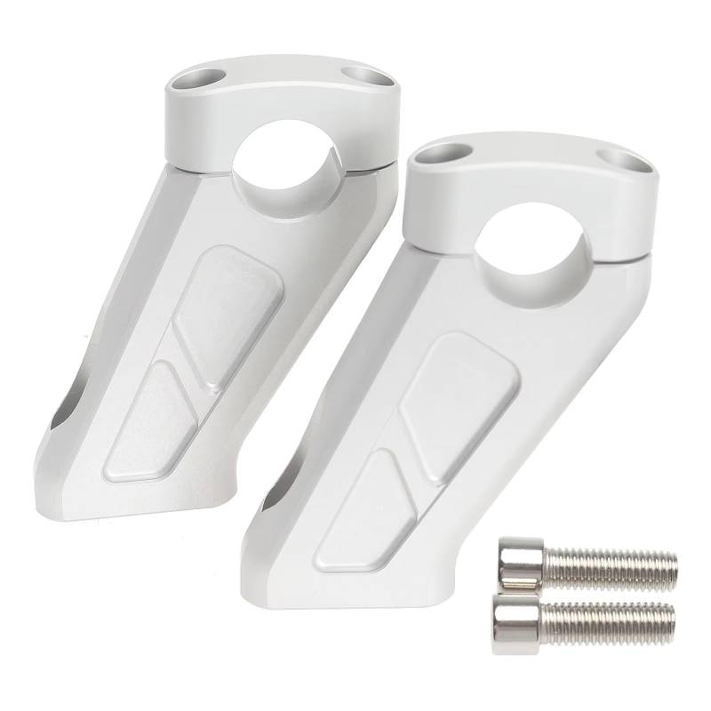 AXCDEVFC Motorrad Lenkererhöhung Für R1200GS Für Adventure 2008 2009 2010 2011 2012 2013 Motorrad Lenker Riser Bar Kit Halterung Griff Klemme Motorrad Handbar Rising Klemme(Silver) von AXCDEVFC