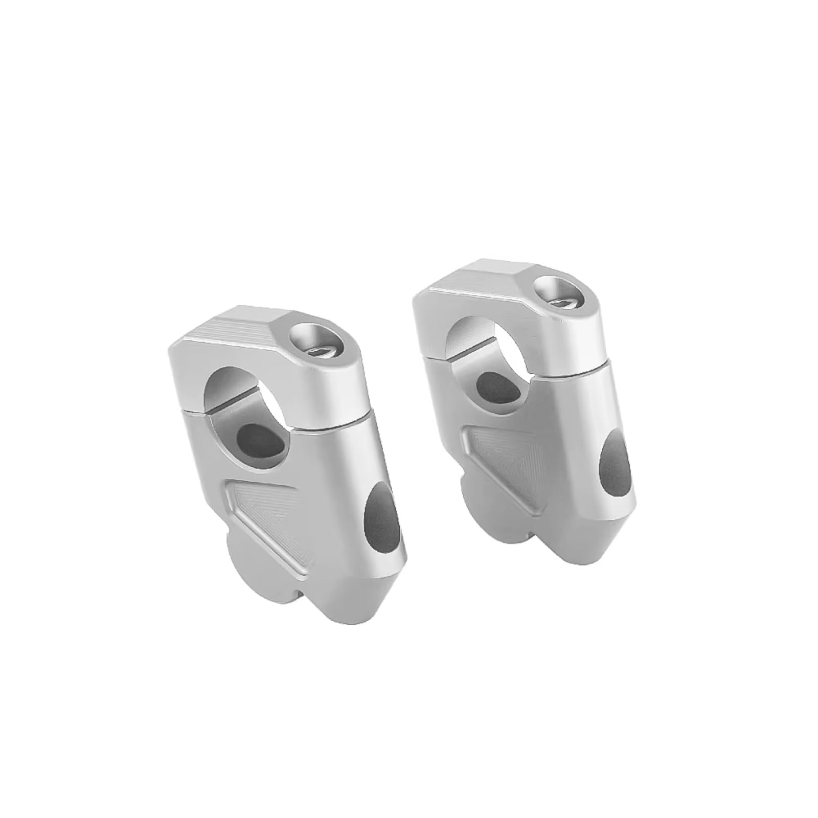 AXCDEVFC Motorrad Lenkererhöhung Für R1200GS Für R1250GS 2013 2014 2015 2016 2017 2018 2019 2020 2021 Motorrad Riser Griff Bar Clamp Verlängern Adapter Lenker Riser Klemme(Silver) von AXCDEVFC