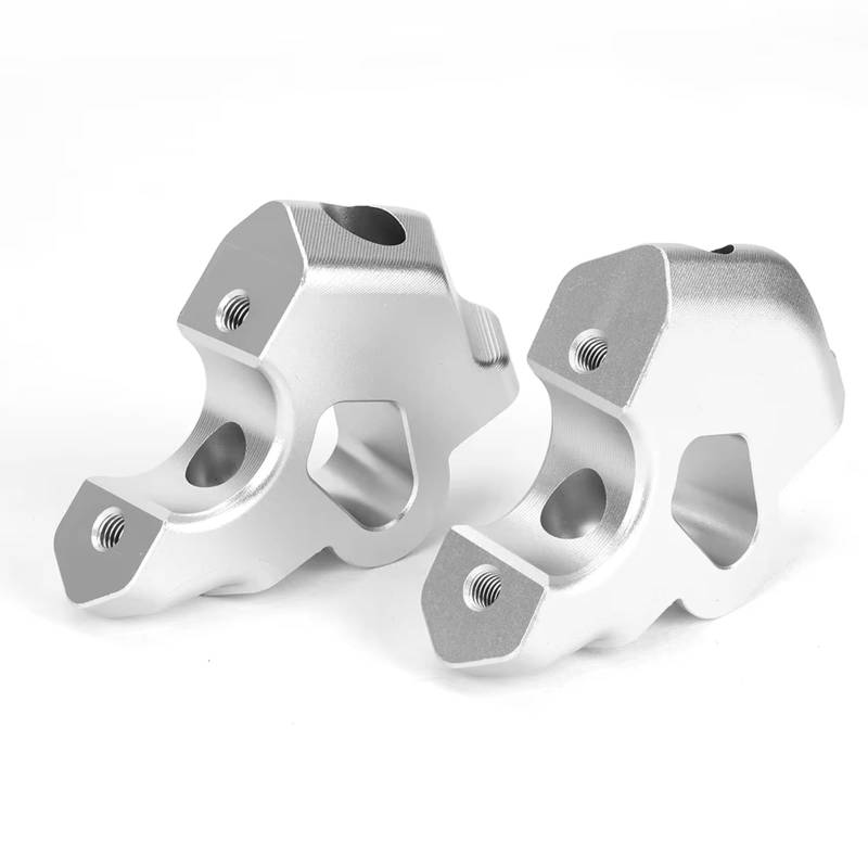 AXCDEVFC Motorrad Lenkererhöhung Für R1300GS 2024 Lenker Riser Klemmen Kit Bewegen Zurück Verlängerung Höhe Clip Motorrad Sitzen Position Teller Zubehör(Silver) von AXCDEVFC