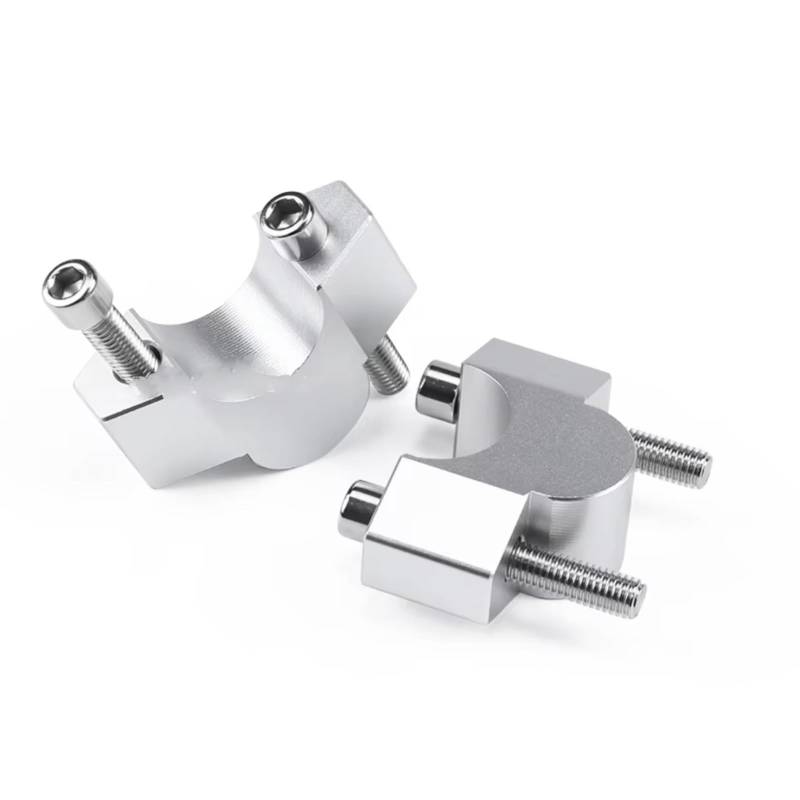 AXCDEVFC Motorrad Lenkererhöhung Für X-ADV750 150 350 160 Motorrad Riser Griff Bar Lift Clamp Verlängern Adapter Motorrad Lenker Riser Montieren Schellen Zubehör(Silver) von AXCDEVFC