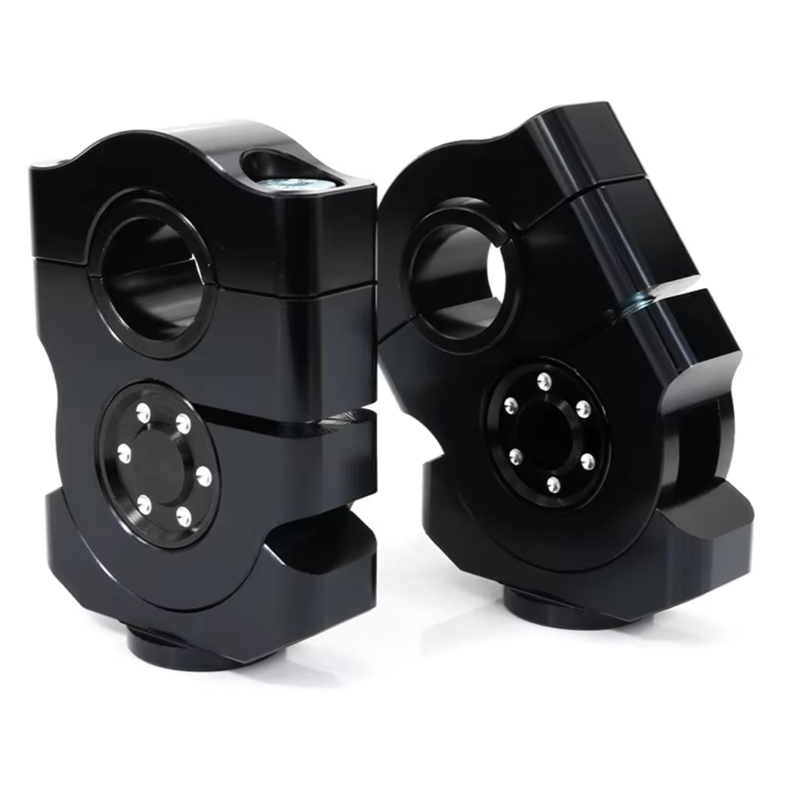 AXCDEVFC Motorrad Lenkererhöhung Kompatibel Mit Ducati Für Scrambler 1100 800 SIXTY2 2015 2016 2017 2018 2019 2020 2021 Motorrad-Lenkerhalterung Riser Clamp Spacer(Black2) von AXCDEVFC