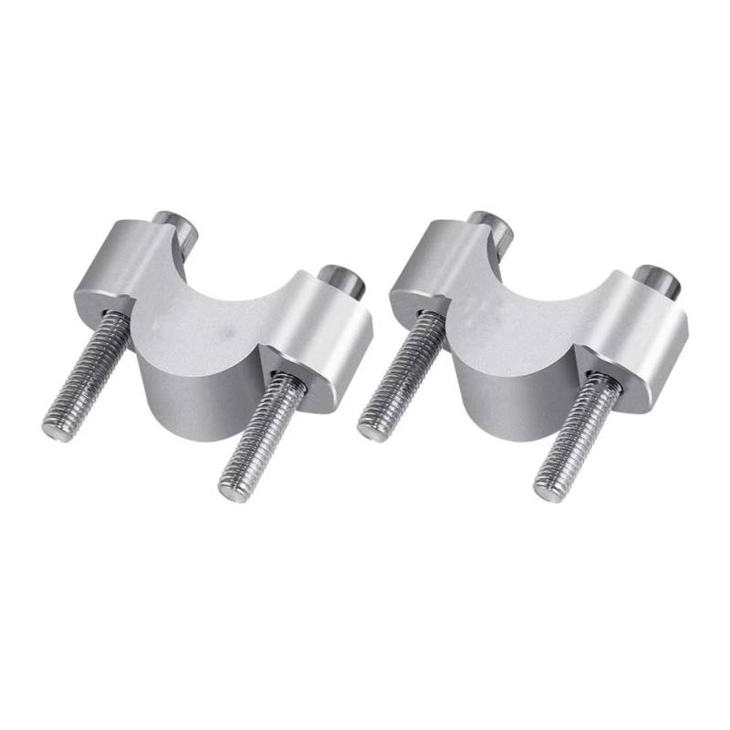 AXCDEVFC Motorrad Lenkererhöhung Kompatibel Mit Yamaha Für Tenere 700 Für XT700Z 2019 2020 2021 2022 2023 Motorrad Lenker Riser Klemmmontage Halterung Riser Zubehör(Silver) von AXCDEVFC