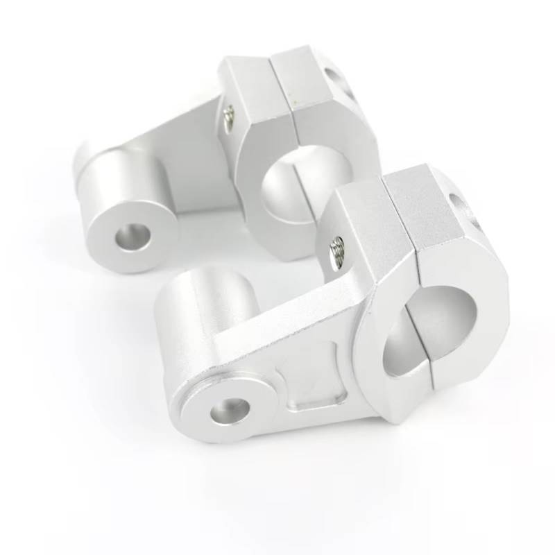 AXCDEVFC Motorrad Lenkererhöhung Kompatibel Mit Yamaha Für WR450F 2006–2020 28 Mm 11/8 Zoll Motorrad Lenkerklemmen Riser Motorrad Lenker Riser Hebegriff Lenkerklemme(Silver) von AXCDEVFC