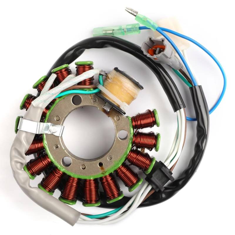 AXCDEVFC Motorrad Statorspule Kompatibel Mit Yamaha Für TW125 1999-2004 Für TW225 2002-2007 4WP-85510-10-00 Motorrad Magneto Generator Motor Stator Spule Zubehör von AXCDEVFC