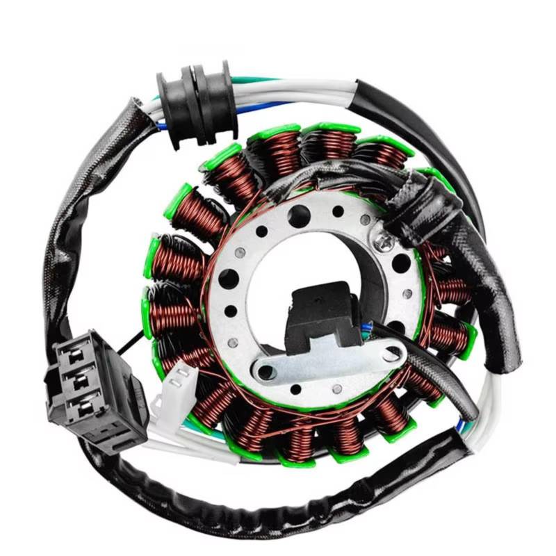 AXCDEVFC Motorrad Statorspule Kompatibel Mit Yamaha Für XP500 Für T-MAX500 2004 2005 2006 2007 5VU-81410-00-00 Motorrad Generator Stator Spule Zubehör von AXCDEVFC