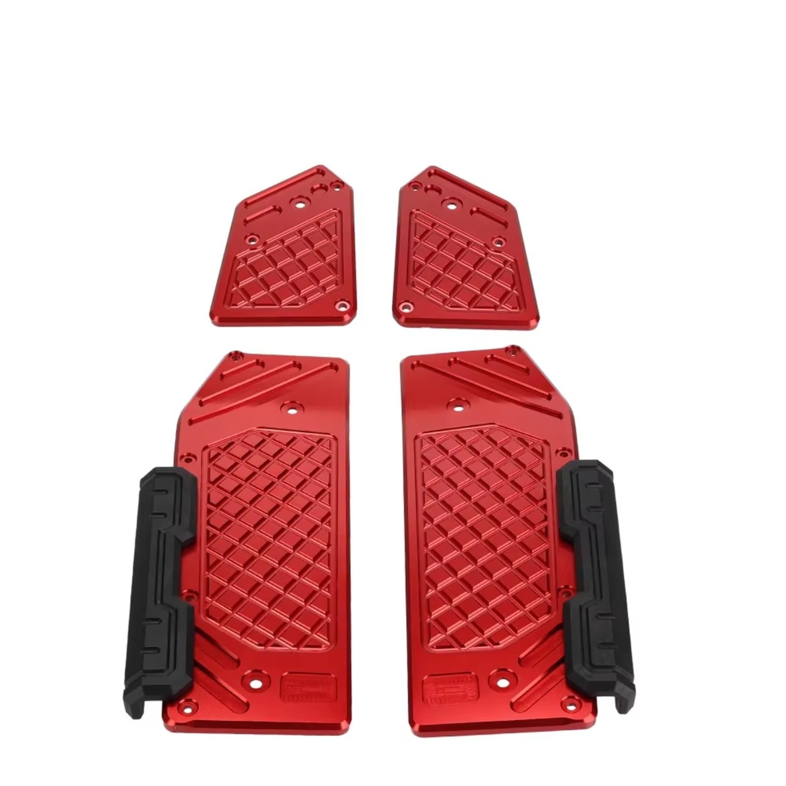 AXCDEVFC Motorrad Vorderfußstütze Für ADV350 2020 2021 2022 2023 Motorrad Vorne Hinten Fußstütze Pedale Pad Motorrad Pedal Vergrößerer Und Extender Motorrad Fußstütze Zubehör(Red) von AXCDEVFC