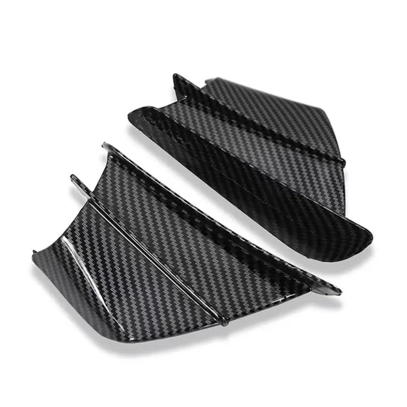 AXCDEVFC Motorrad Winglets Kompatibel Mit CBR1000RR Für CBR650R Für CBR650F Für CBR500R Für CBR600RR 2 Stück Motorradverkleidung Aerodynamische Winglet-Spoiler Für Flügel(Carbon Fiber) von AXCDEVFC