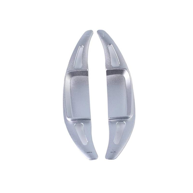 AXCDEVFC Paddle Shifters Kompatibel Mit Benz Für E-Klasse E260 Sports E300 Sports 2021 2022 Auto-Schaltwippenabdeckung Schaltwippen-Lenkradschaltverlängerung(Silver) von AXCDEVFC