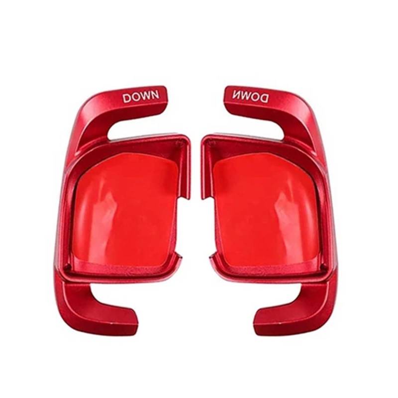 AXCDEVFC Paddle Shifters Kompatibel Mit Benz Für W213 E300L E350L E63S 2020 2021 Auto-Schaltwippen Lenkrad-Schaltwippen-Verlängerung Shift Für Fit Aluminium(Red) von AXCDEVFC