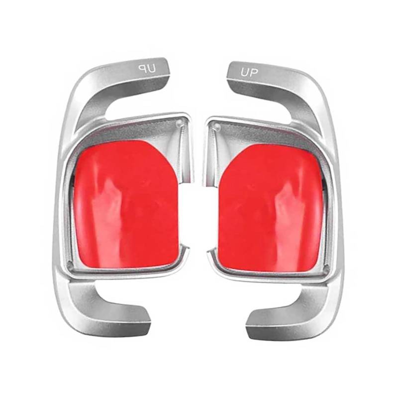 AXCDEVFC Paddle Shifters Kompatibel Mit Benz Für W213 E300L E350L E63S 2020 2021 Auto-Schaltwippen Lenkrad-Schaltwippen-Verlängerung Shift Für Fit Aluminium(Silver) von AXCDEVFC