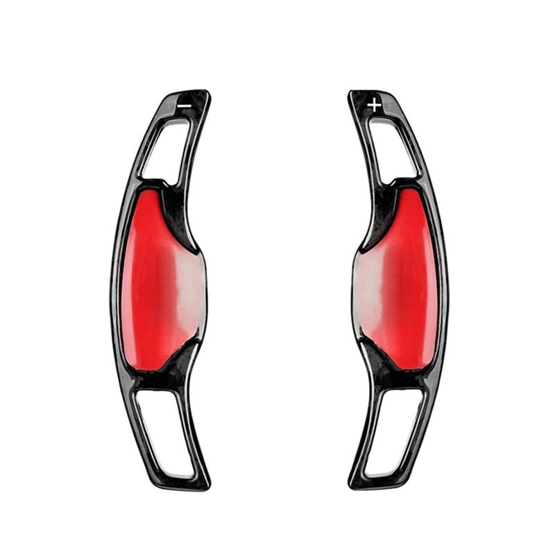 AXCDEVFC Paddle Shifters Kompatibel Mit Cadillac Für CT4 CT5 2020 2021 2022 2023 Auto-Schaltwippen Lenkrad-Schaltwippen-Verlängerungen Schalthebelverkleidung Innenzubehör(Black) von AXCDEVFC