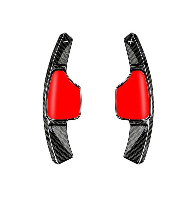 AXCDEVFC Paddle Shifters Kompatibel Mit Cadillac Für XT4 CT4 CT5 XT6 Carbonfaser-Textur Auto-Lenkrad-Schaltwippenverlängerung Innenraummodifikationen Zubehör(Carbon Black) von AXCDEVFC