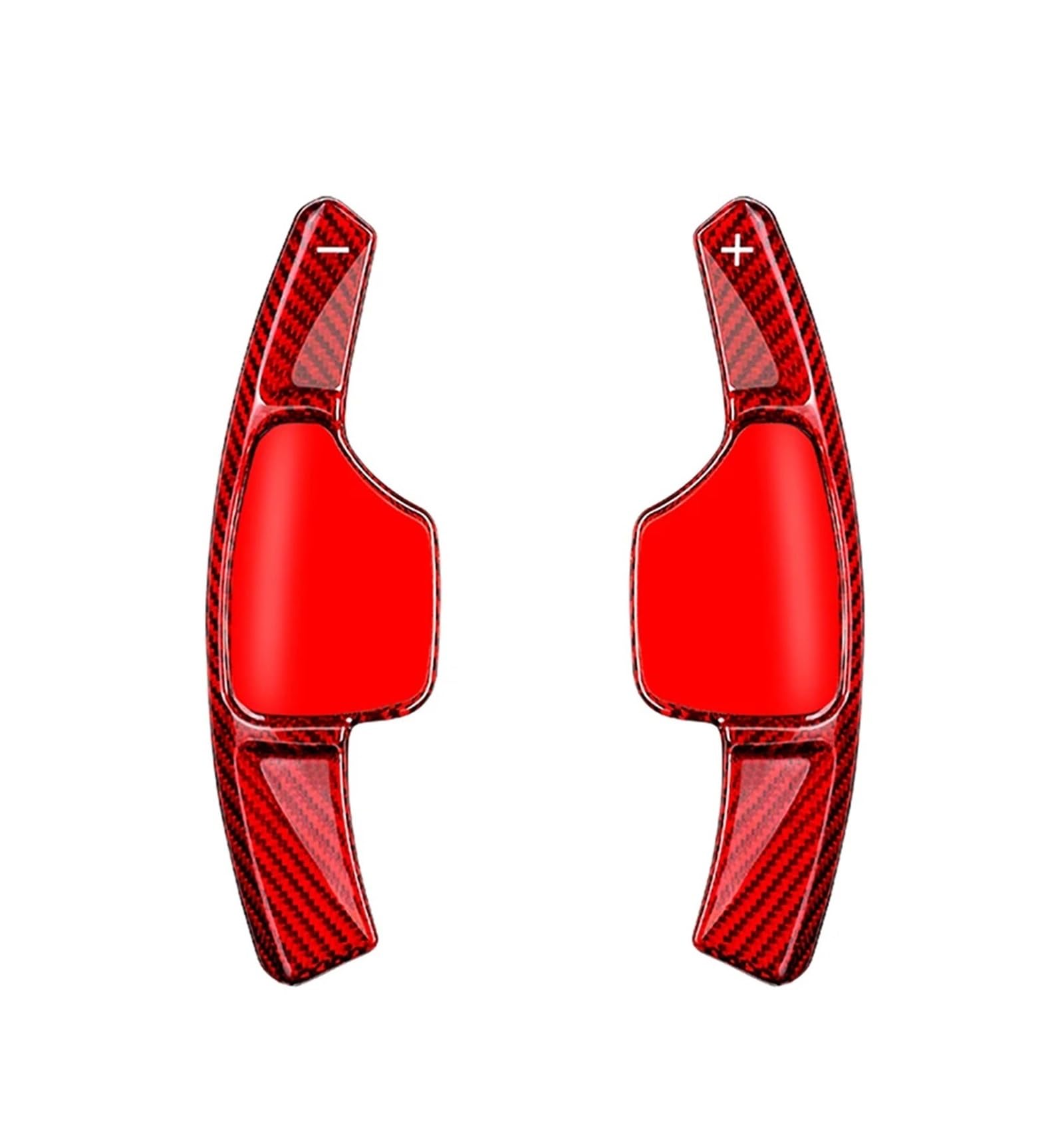 AXCDEVFC Paddle Shifters Kompatibel Mit Cadillac Für XT4 CT4 CT5 XT6 Carbonfaser-Textur Auto-Lenkrad-Schaltwippenverlängerung Innenraummodifikationen Zubehör(Carbon Red) von AXCDEVFC