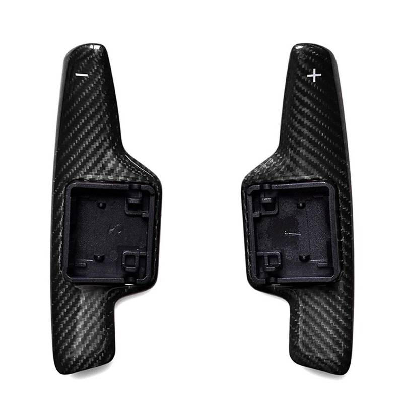 AXCDEVFC Paddle Shifters Kompatibel Mit Chevrolet Für Corvette C8 2020 2021 2022 Upgrade Carbon Fiber Lenkrad Shift Auto Paddle Shifter Ersetzen Modifikation Teile(Carbon Black) von AXCDEVFC