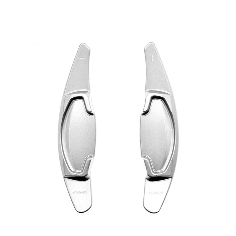 AXCDEVFC Paddle Shifters Kompatibel Mit Civic G11 Für FE FL Für Integra 2022 2023 Für CR-V 2023 Geschmiedete Al-Legierung Auto Lenkrad Paddle Shifter Erweiterung Zubehör(Silver) von AXCDEVFC