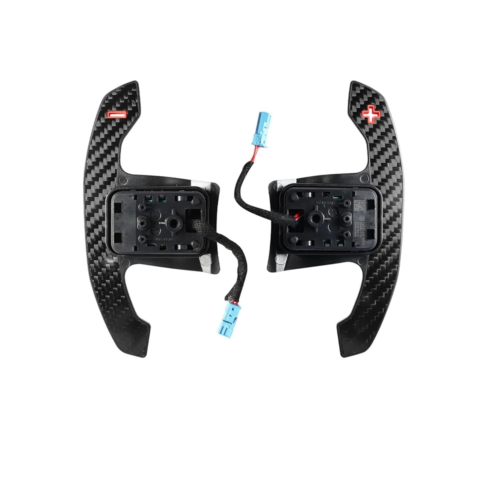 AXCDEVFC Paddle Shifters Kompatibel Mit Für 1er 2er 3er 4er F20 F22 F30 F32 F48 F25 F26 Auto-Schaltwippenverlängerung Lenkrad-Schaltwippen-Innenzubehör(Red) von AXCDEVFC