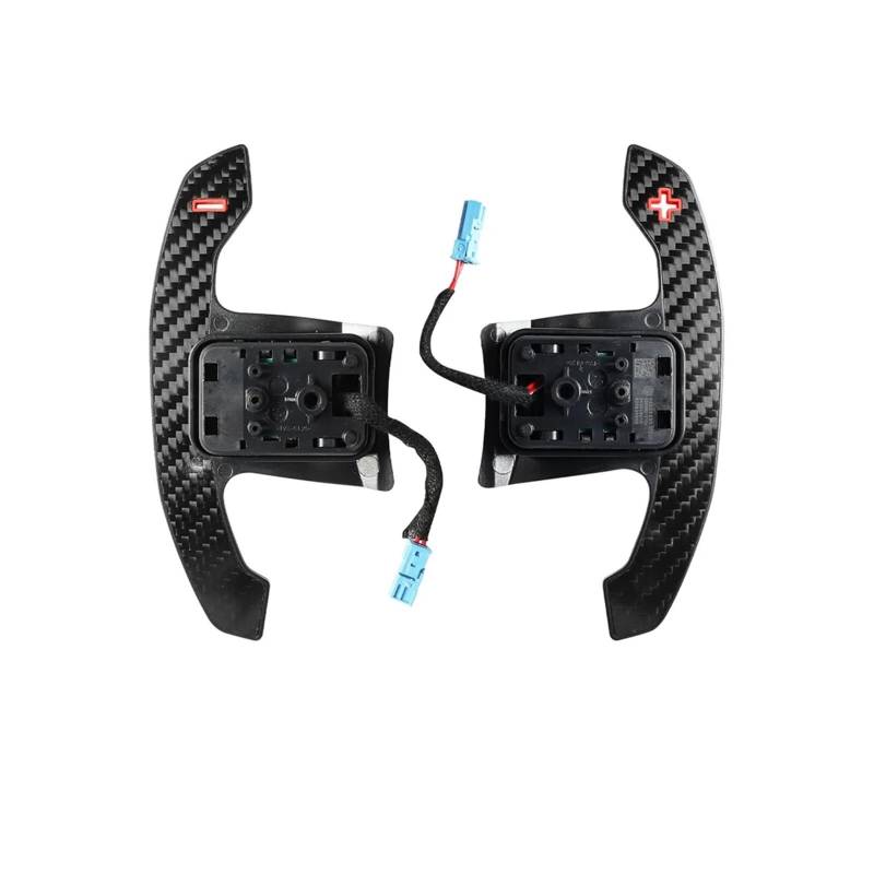 AXCDEVFC Paddle Shifters Kompatibel Mit Für 1er 2er 3er 4er F20 F22 F30 F32 F48 F25 F26 Auto-Schaltwippenverlängerung Lenkrad-Schaltwippen-Innenzubehör(Red) von AXCDEVFC