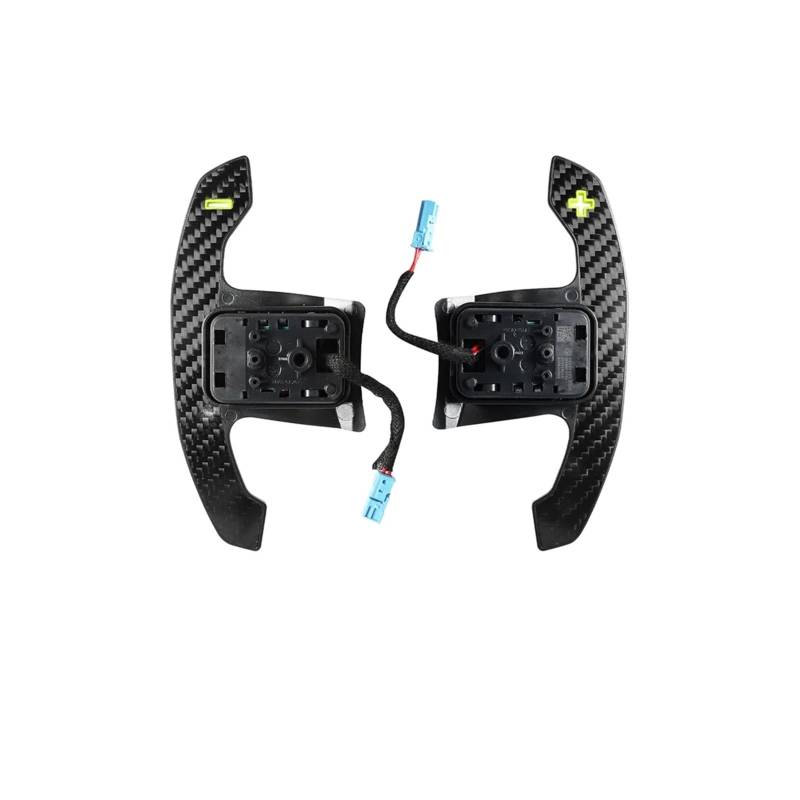 AXCDEVFC Paddle Shifters Kompatibel Mit Für 1er 2er 3er 4er F20 F22 F30 F32 F48 F25 F26 Auto-Schaltwippenverlängerung Lenkrad-Schaltwippen-Innenzubehör(Yellow) von AXCDEVFC
