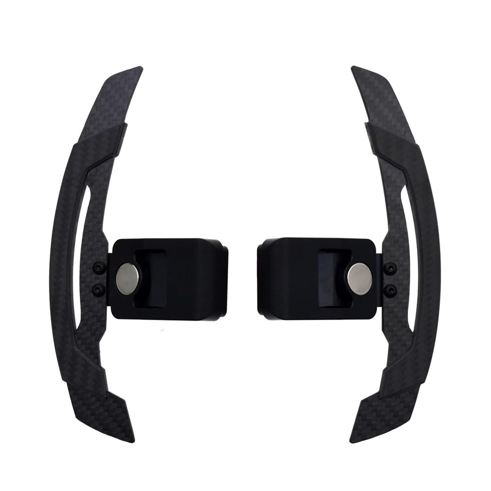AXCDEVFC Paddle Shifters Kompatibel Mit Für 3er-Serie G20 X4 G02 X5 G05 X6 G06 X7 G07 2018-2024 Kohlefaser-Magnetschaltwippe Fürs Auto Lenkrad-Schaltwippen-Umrüstung(Carbon Black) von AXCDEVFC