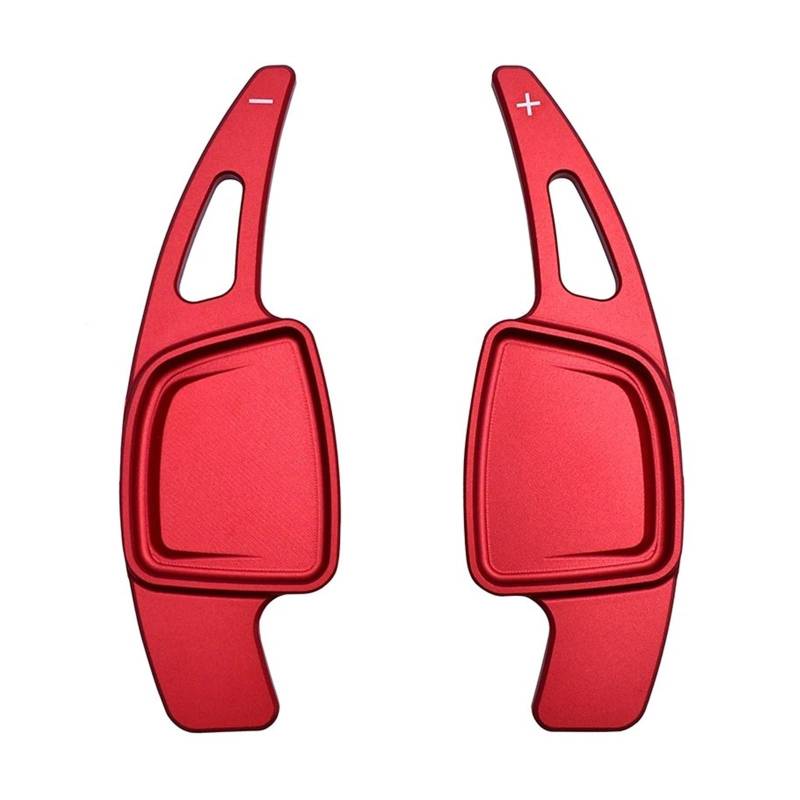 AXCDEVFC Paddle Shifters Kompatibel Mit Für A3 S3 S4 B9 A5 S5 Q2 Q5 2017 Lenkrad-Schaltwippen Aus Aluminiumlegierung Erweiterte Innenraummodifikationen(Red) von AXCDEVFC