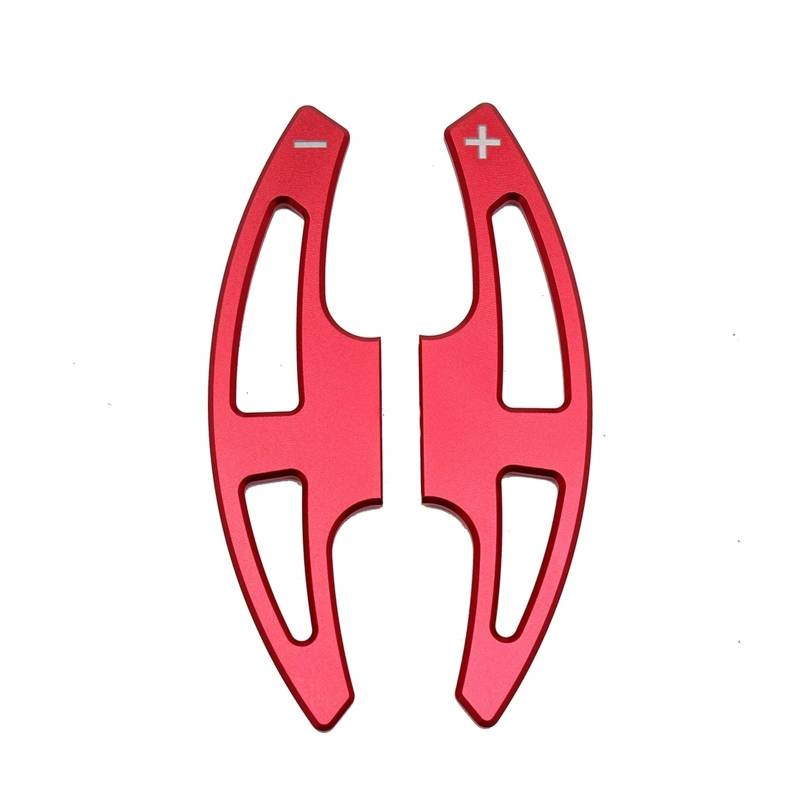AXCDEVFC Paddle Shifters Kompatibel Mit Für E90 E92 E93 M3 M6 2009 2010 2011 2012 2013 Auto-Lenkrad-Kit Schaltwippen Sportliche Schalthebelverlängerung Aus Aluminium(Red) von AXCDEVFC
