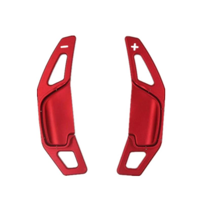 AXCDEVFC Paddle Shifters Kompatibel Mit Für M2 M3 Für M5 M6 X5M X6M 2014 2015 2016 Aluminium-Auto-Schaltwippenabdeckung Lenkrad-Schaltwippenverlängerung(Red) von AXCDEVFC