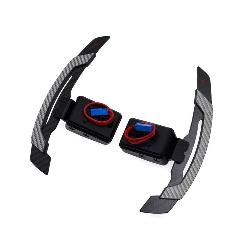 AXCDEVFC Paddle Shifters Kompatibel Mit Für M2 M3 M4 F20 F30 F32 F22 F80 F87 F48 F45 F31 F10 F11 F15 F16 F18 F12 Kohlefaser-Auto-Paddle-Extender-Modifikation Magnetischer Paddelschalthebel(Silver) von AXCDEVFC