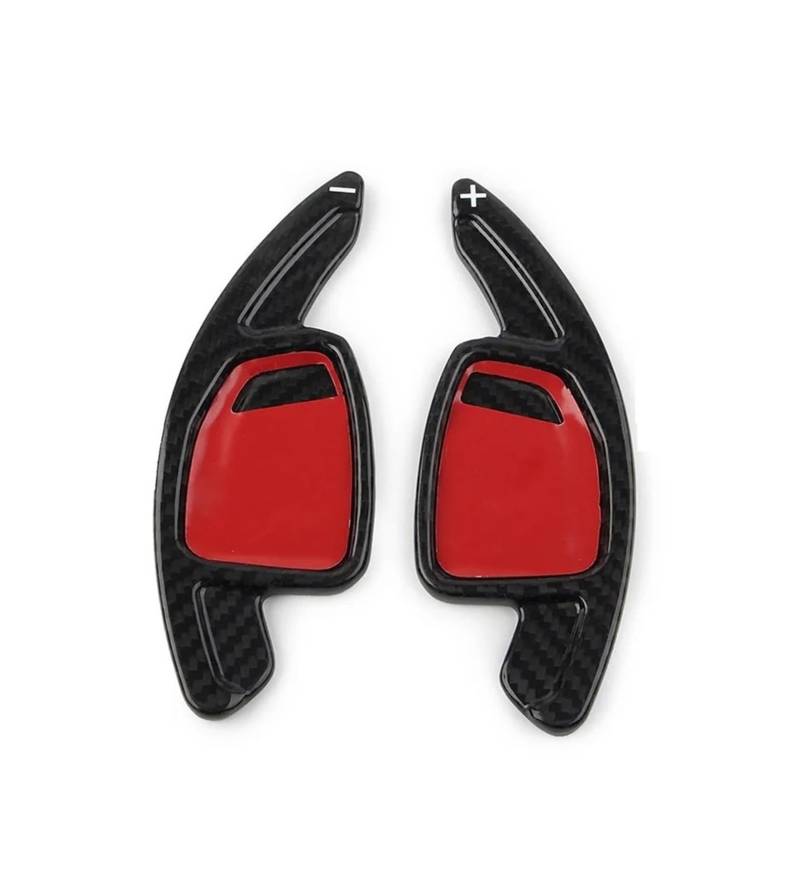 AXCDEVFC Paddle Shifters Kompatibel Mit Für RS4 RS5 RS7 2020 2021 2022 Kohlefaserstruktur Auto-Schaltwippen Paddelverlängerungen Lenkrad-Schaltwippen(Carbon Black) von AXCDEVFC