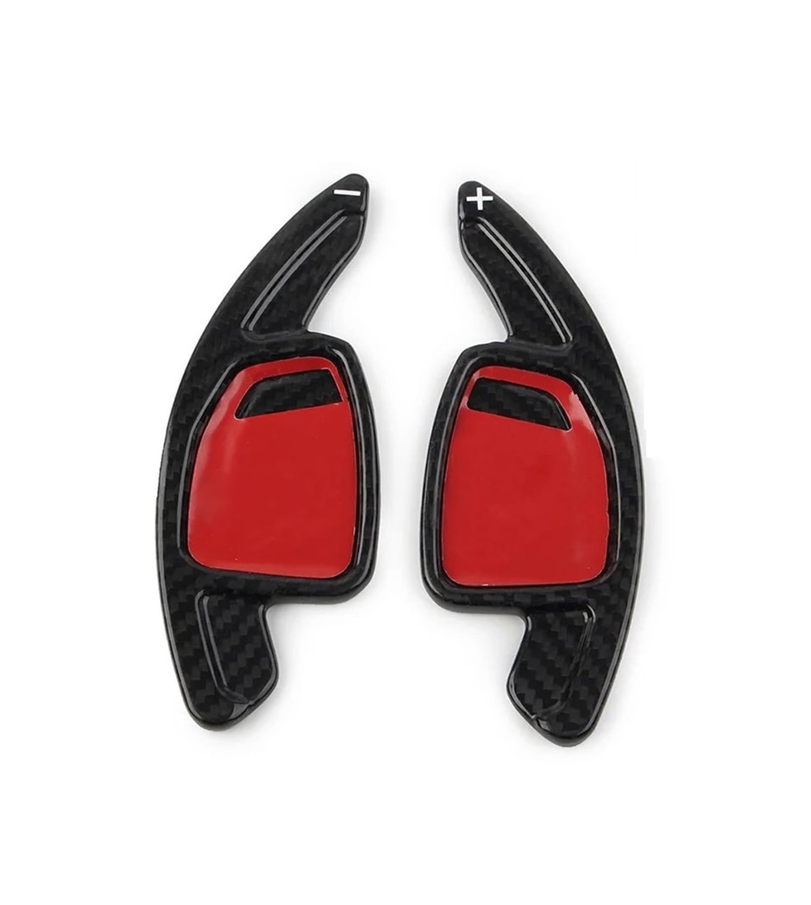 AXCDEVFC Paddle Shifters Kompatibel Mit Für RS6 2019 2020 2021 2022 Kohlefaserstruktur Automatische Schaltwippenverlängerungen Lenkradschaltwippen(Carbon Black) von AXCDEVFC