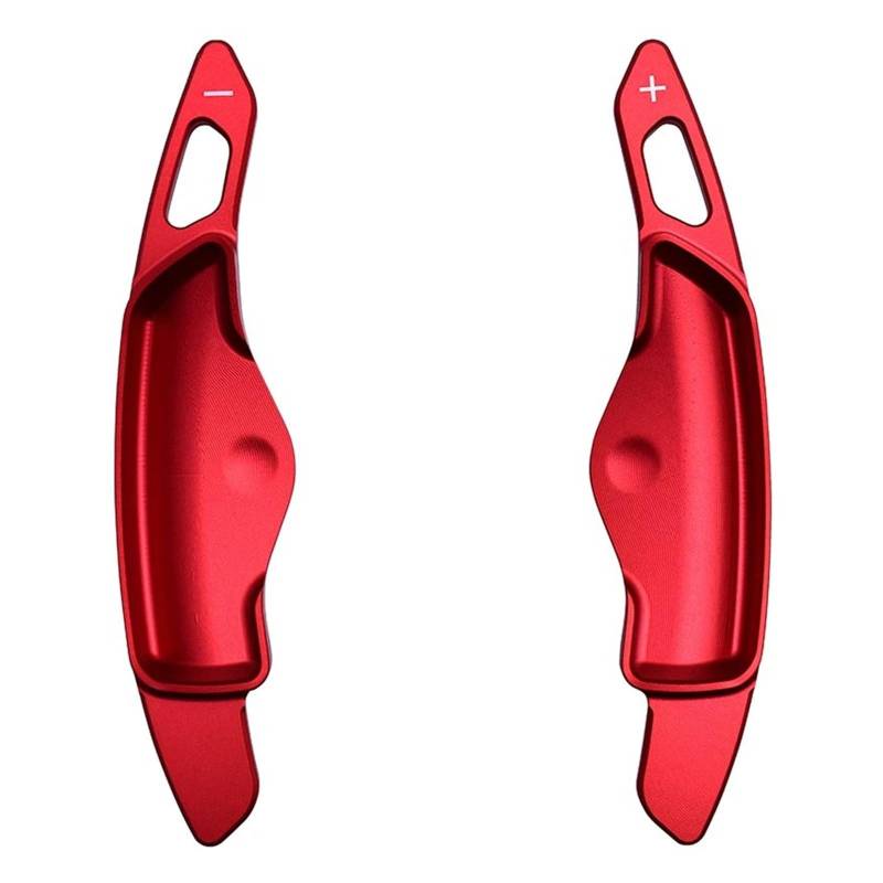 AXCDEVFC Paddle Shifters Kompatibel Mit Hyundai Für Elantra 2021 2022 2023. Geschmiedete Auto-Schaltwippen Aus Legierung Lenkrad-Schaltwippenverlängerung. Innenraummodifikationen(Red) von AXCDEVFC
