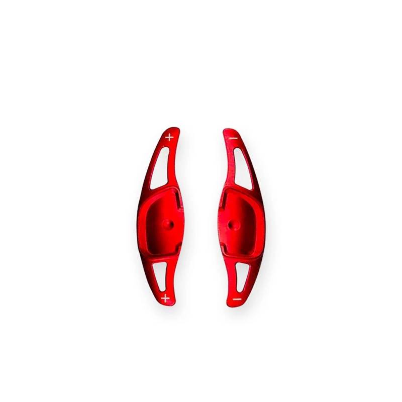 AXCDEVFC Paddle Shifters Kompatibel Mit Hyundai Für IONIQ 5 Für IONIQ 6 Aluminium-Auto-Schaltwippenabdeckung Lenkrad-Schaltwippenverlängerung Lenkradschalthebel(Red) von AXCDEVFC